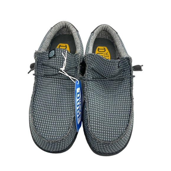 Hey Dude NEW Wally Sport Mesh Charcoal Gray 8 Slip-On Shoes Casual Minimalist - Picture 1 of 13